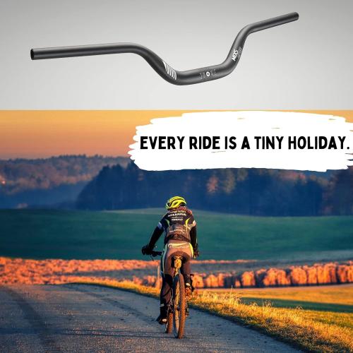 Mixsuper Mountain Bike High Riser Handlebar 31.8mm Length 720mm Rise 90mm Aluminium Alloy MTB Handlebar Black