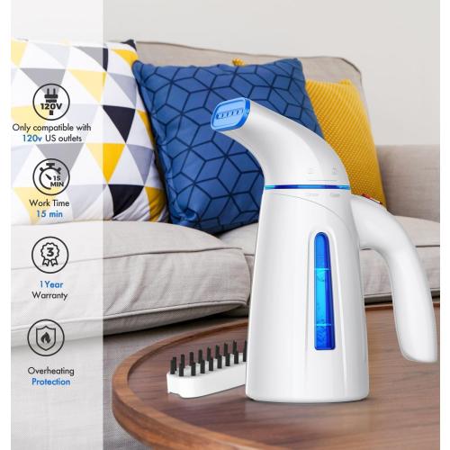 OGHom Steamer for Clothes, Handheld Clothing Steamer for Garment, 240ml Big Capacity 700W Portable Travel Steam Iron (Blue)