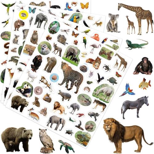 Fancy Land Animal Stickers Jungle Animal Sticker for Kids 400Pcs