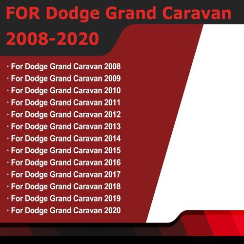 Front Driver & Passenger Side Windshield Outer B Pillar Trim Molding kit Compatible with Dodge Grand Caravan 2008-2020 Chrysler Town Country 2008-2016 Replaces 926-445 926-446 (Left & Right 2ps)