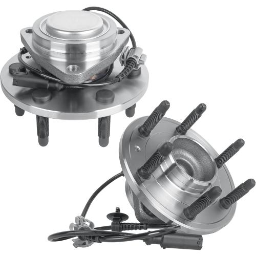 2PCS 515097 (2WD Models Only) Front Wheel Hub Bearing Assembly 6 Lugs w/ABS Compatible for 2007-2013 Sierra 1500/2007-2013 Avalanche/ 2007-2014 Suburban 1500