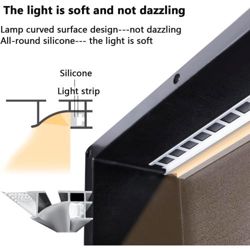 Uni-Green Large Ready to Tile Niche 14X50 in with LED Strip Light 4000K Natural White Waterproof,with Built-in Aluminum Tile Edge Design