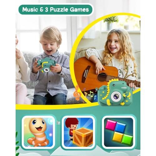 Kids Camera, Toddler Camera for Boys Girls, Toys Gifts for Christmas Birthday Boys Girls Kids 3-9 Year Old Digital Video Camera with 32GB TF Card