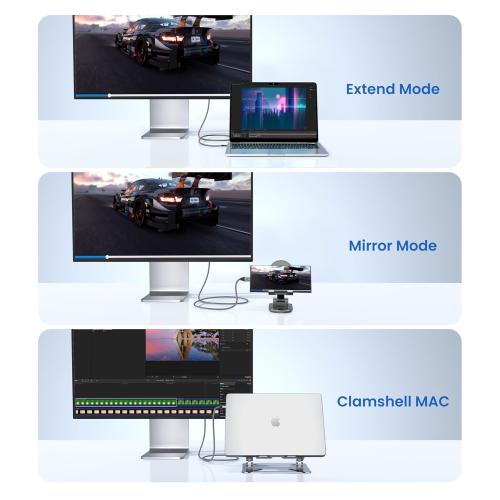 Warrky 4K 60Hz USB C to HDMI Cable 3.3ft [Anti-Interference Gold-Plated Plugs] Aluminum Type-C to HDMI 2.0 Cord, Thunderbolt 3/4/5 Compatible for iPhone 15/16 Series, MacBook, iMac, iPad Pro, Galaxy