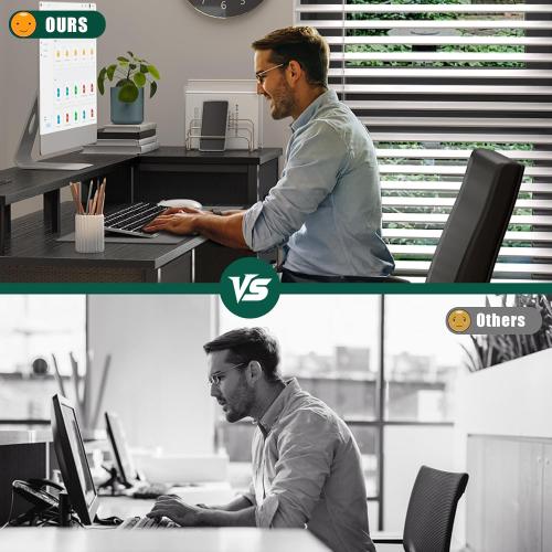 55 Inch Computer Gaming Desk with Power Outlets LED Lights Reversible Home Office with Adjustable Fabric Storage Drawers for Working Writing Study, Black