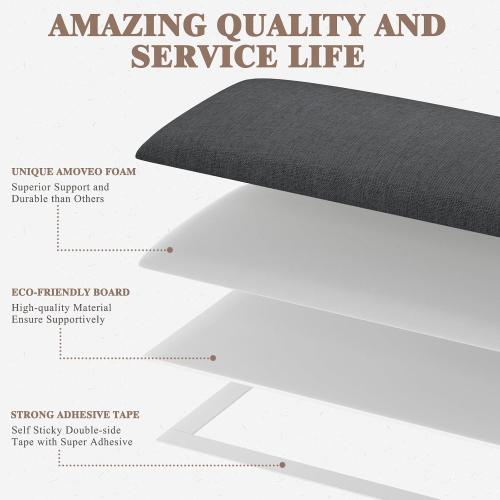 Color Beige Upholstered Headboard for Queen Size Bed, Wall Mounted & Peel and Stick Headboard, Soundproof DIY Wall Panels, Fabric Tufted Head board in Modern Design for Bedroom (9 Panels, Each 23.62x9.84）