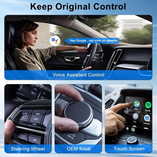 Android Auto Wireless Adapter for Wired Android Auto Cars Converts Wired to Wireless - Easy Setup Plug & Play Seamless Connection Stable and Fast
