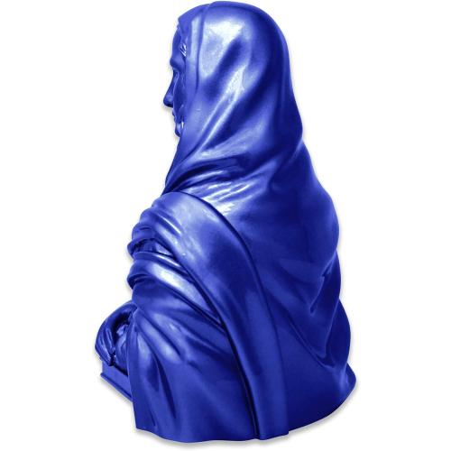 MUSART Exclusive Mona Lisa Statue Home Decor Limited Edition of 100 Urethane Resin with Urethane Glass Coat 10 Inches Height 3 Lbs (Blue)