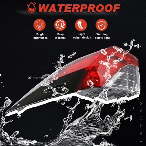 Tail Light Outer Compatible With 2019-2023 Toyota RAV4 Right Passenger Side Taillight W/O bulb Replace TO2805148 81550-0R090