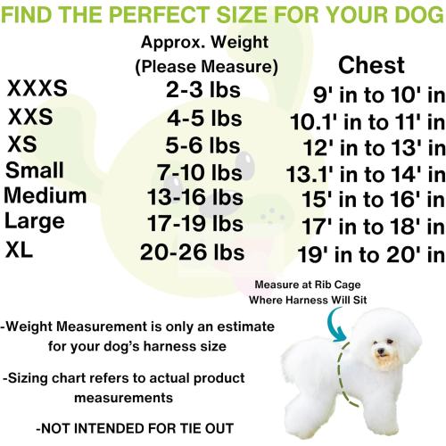 EcoBark Step in Dog Harness - Eco-Friendly Teacup Dog Harnesses for XXS, XS, and Small Dogs - Reflective and Adjustable Mini Body Halter Vest -Tiny Soft Mesh Toy Breed Harness (XXXS, Plaid)