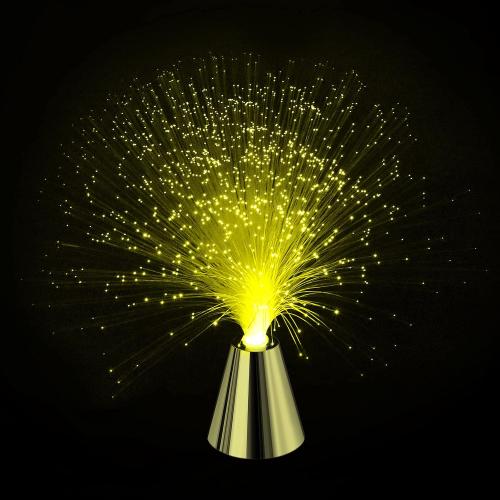 Sensory Fiber Optic Lamp - LED Color Changing with Cone Base - Fiber Optic Lights with Battery Powered - Calming Mood Night Light …