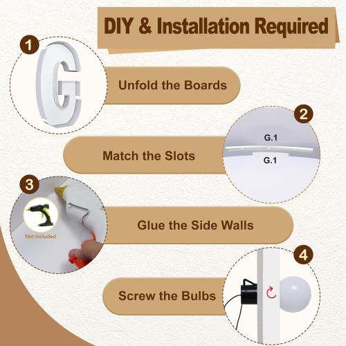 Marquee Letters 3 Feet Tall Large Light Up Letters for Baby Shower Will You Marry Me Sign Baby Sign Happy Birthday Party Decorations Big Letterboard G