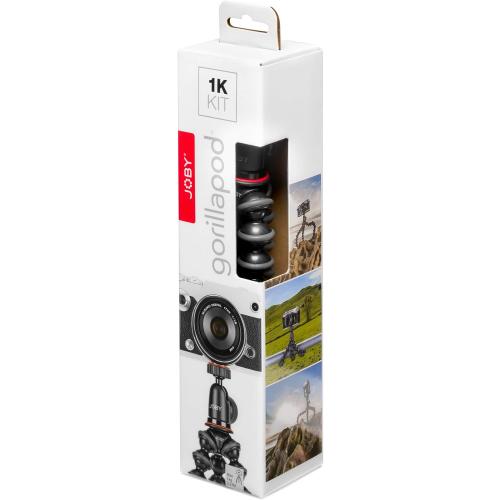 Joby GorillaPod Compact Tripod Kit with Ballhead for Mirrorless Cameras up to 2.2 lbs. Black/Charcoal.