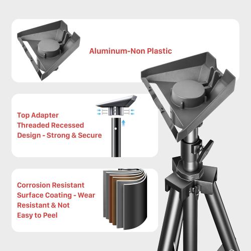 Starlink Gen 3 Tripod Stand, Adjustable Heavy Duty Mount for Outdoor Camping and RVing, Compatible with Starlink Gen 3/V4, Included Slide-in Tube Adapter, Easy Installation