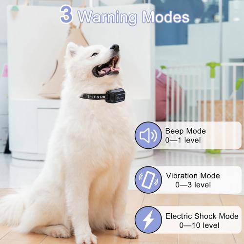 E-FENCE GPS Wireless Dog Collar Fence System,Electric Fence for Dogs,Adjustable Warning Strength,Pet Containment System, Outdoor Use Only