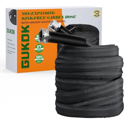 Garden Hose, Lightweight, Ultra Flexible, Durable, Kink-Free Garden Hose, RV, Marine and Camper Hose (100 FT)