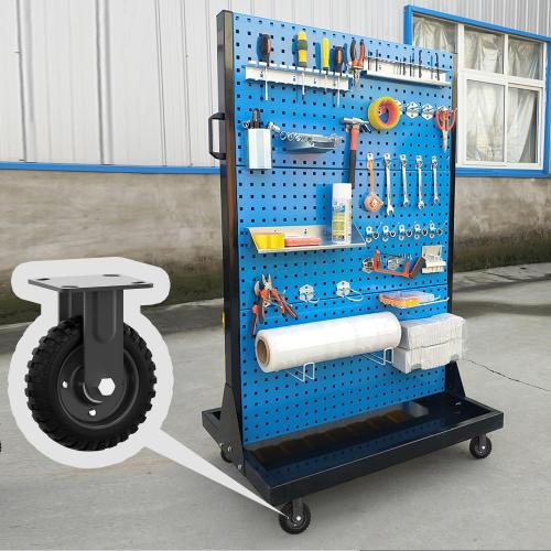 8 Inch Fixed Heavy Duty Cast Iron Caster Wheel - 1000lb Capacity, Black Rim, Solid Rubber, Outdoor, Flat Free for Carts, Dolly, Workbench, Trolley, DIY Tools(2 Pack)