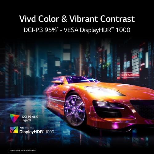 LG 49 Ultragear DQHD (5120x1440) Curved Gaming Monitor, 240Hz, 1ms, VESA DisplayHDR 1000, HDMI 2.1, DisplayPort, 4-Pole HP Out DTS HP:X, AMD FreeSync Premium Pro, Tilt/Swivel/Height Stand, Black