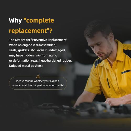 Head Gasket Set with Bolts, 2.4L, for Chrysler 200/Sebring 2007-2016, for Dodge Avenger/Journey 2008-2014, for Jeep Compass/Patriot/Compass 2007-2016 2.4L DOHC L4 16V HS26332PT ES72267(57PC)