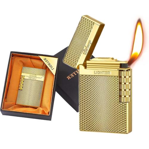 Refillable ButaneLighter Soft Flame Lighters，Ideal Christmas & Friendship Gifts Stocking Stuffers