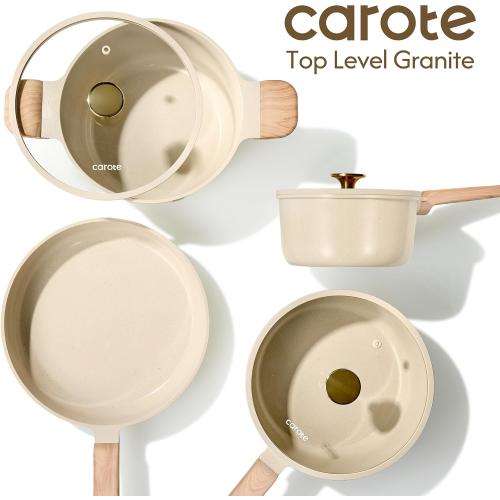 CAROTE 22pcs Ceramic Cookware Sets, Pots and Pans Set