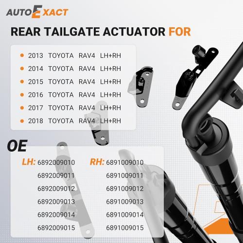 Power Liftgate Struts Fit for 2013-2018 Toyota Rav4, Electric Liftgate Actuator, Rear Hatch Lift Support, Trunk Tailgate Struts Shock Replacement 6892009010 6891009010 (Left & Right, 1Pair)