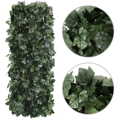 Expandable Fence Privacy Screen for Balcony Patio Outdoor,Decorative Faux Ivy Fencing Panel,Artificial Hedges (Single Sided Leaves)……