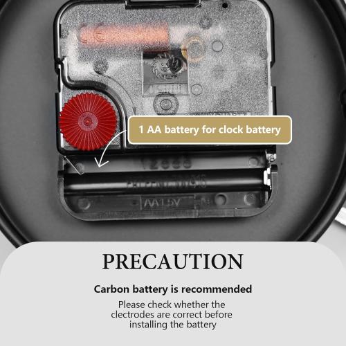 Large Wall Clock for Living Room,Decorative Round Modern Wall Clock,Roman Rustic Office Wall Clocks Battery Operated for Bedroom/Kitchen/Entryway/Office/Farmhouse 32Inch