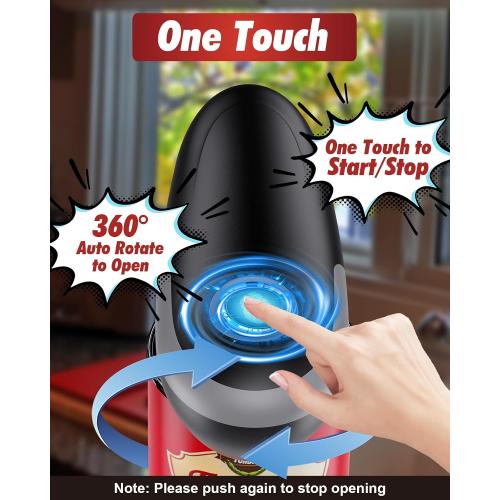 One Touch Electric Can Opener Fits All Can Sizes, Electric Can Openers for Kitchen Food Safe with Smooth Edge