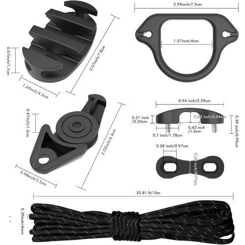 2005 Kayak Anchor Trolley Kit Mounting Hardware for Kayak Canoe Boats Water Sports