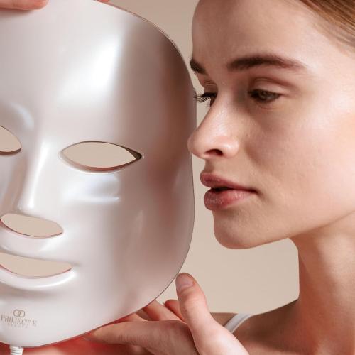 Project E Beauty LightAura LED Face Mask 7 Colors Light Therapy | Anti-Aging Facial Skincare Routine | Skin Tightening | Calm Inflammation | Reduce Wrinkle | Brightens Skin | Collagen Boost