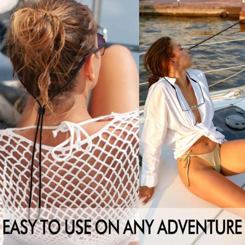 Glasses Strap - 3 Pcs Adjustable Eyewear String Lanyard Retainer - Eyeglasses Holder Strap for Men, Women and Kids