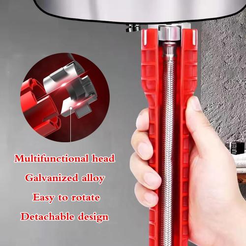 14-in-1 Multi-functional Wrench Faucet Sink Installer Tool, Multifunctional Sink Installer,Plumbing Tool for Pipes Wrench under Bathrooms, Toilets, Kitchens, Sinks