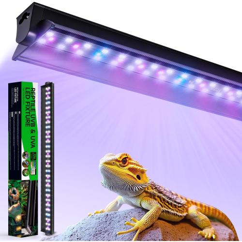 23W T5 UVB LED Reptile Light – High Output UVA UVB Light for Bearded Dragon, T5 10.0 UVB Reptile Light Fixture (27.5) ‼️used‼️