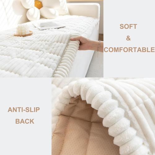 Mivnue Pet Couch Cover, Couch Covers for Dogs, Washable Dog Sofa Covers Couch Protector, Fuzzy Non Slip Couch Slipcover Pet Friendly