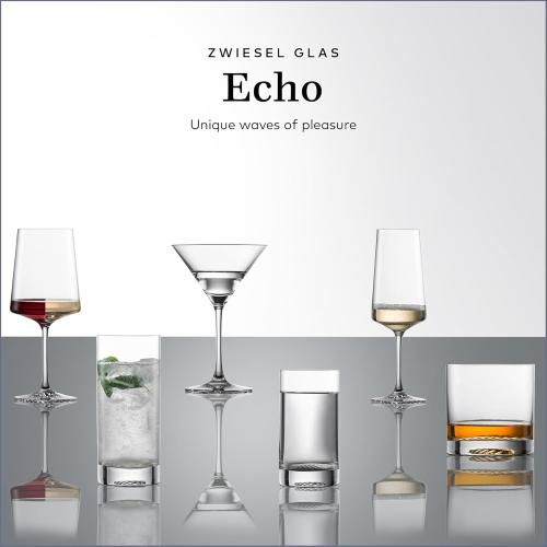ZWIESEL GLAS Echo Longdrink Glasses(Set of 4), Bar Glasses for Longdrinks, Dishwasher-Safe Machine-Made Tritan Crystal Glasses, Made in Germany (16 Ounce)