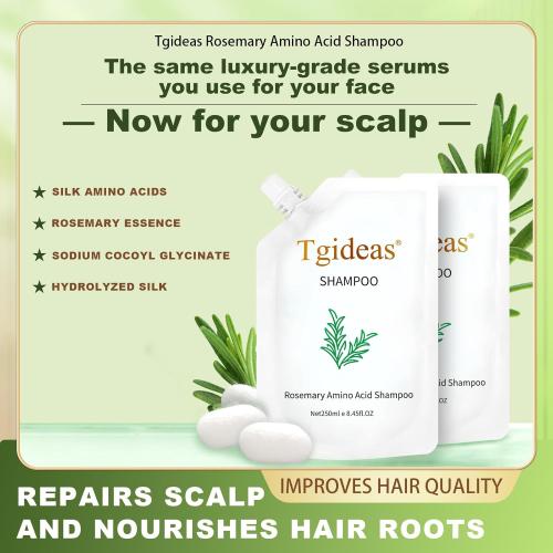 Tgideas Rosemary Amino Acid Shampoo, Hair Growth Shampoo for Thinning Hair Women and Men Hair Loss, Zinc PCA Thicken & Strengthen Scalp with Hydrolyzed Silk 8.45 fl.oz - 2 Packs