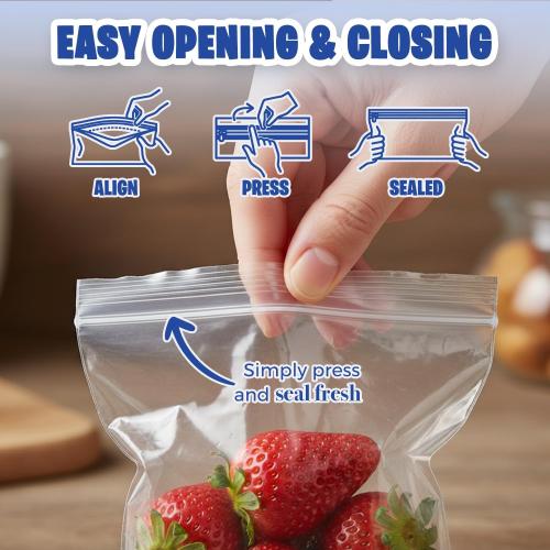 3 x 4 Inch Resealable Plastic Bags 1000 Pack — Clear Reclosable Zipper Seal Bags for Jewelry, Beads, Small Parts, Crafts, Hardware