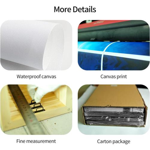 Blue and White Flower Wall Art, Bathroom Floral in vase Canvas Print Nature Scenery Wall Art for Living Room Bedroom Wall Painting Decoration Modern Artwork