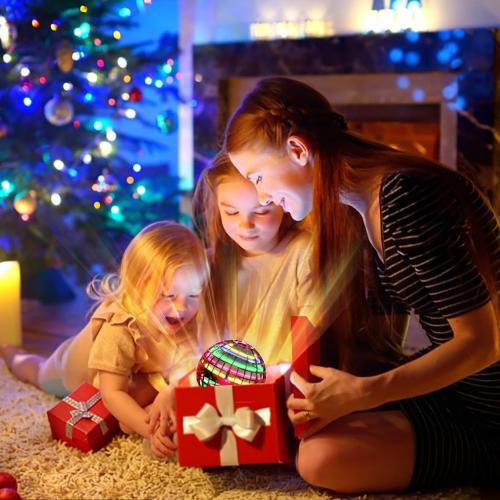 Ivtivfu Flying Orb Ball (Red, 2026 Upgraded) with Dazzling Lights, Magic Hover Spinner,
