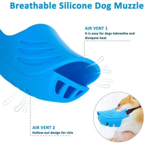 LUCKYPAW Soft Duck Silicone Dog Muzzle