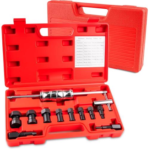 12pcs Blind Hole Collet Bearing Puller Set Slide Hammer 8-32mm | Expandable collets, pilot bearing removal tool for internal & wheel bearings, for automotive and motorcycle use