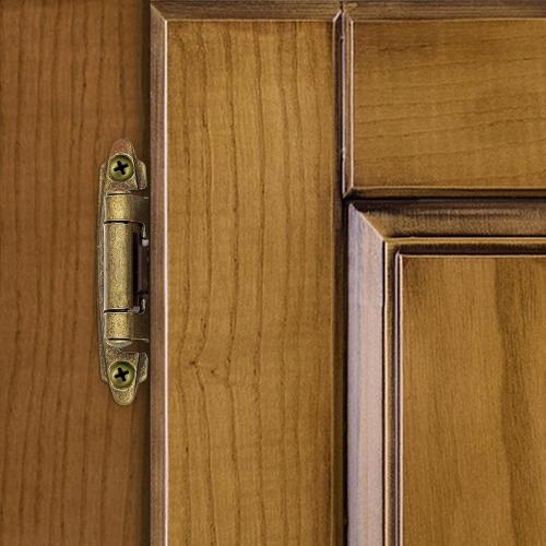 50 Pack (25 Pairs) Kitchen Cabinet Hinges Overlay Antique Brass