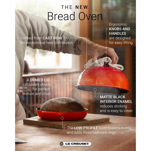 Le Creuset Enameled Cast Iron Bread Oven, Cerise