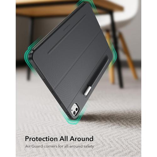 ESR for iPad Pro 13 Case with Keyboard (M5/M4, 2025/2024), Magnetic Detachable Keyboard, Portrait/Landscape Modes, Large Click-Anywhere Trackpad, Backlit Keys, Shift Series, Dark Gray