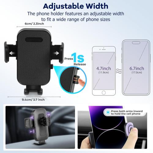 Car Phone Holder Fit for Toyota Tacoma 2024 2025 2026 W/Dash Tray Storge Box Organizer, Cell Phone Mount for Tacoma Accessories 14 inch Touch Screen 360 Degree Rotation (Not Fit 8 inch)
