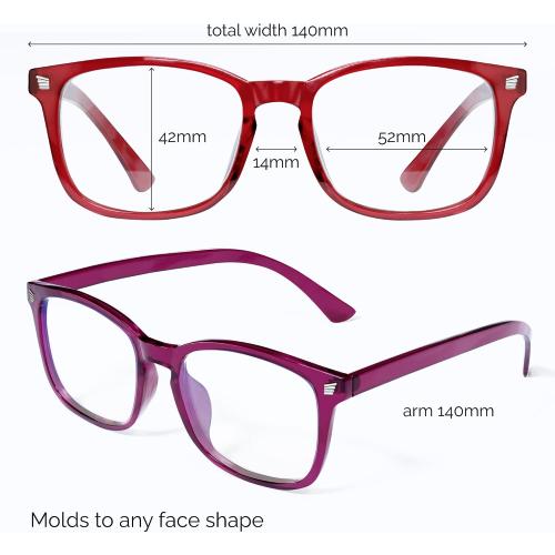 livho High Tech Blue Light Glasses - Advanced Blue Light Blocking Computer Glasses - Screen Fatigue & UV Protection