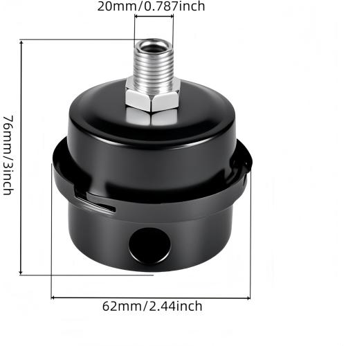 3/4”Thread Air Compressor Intake Filter Silencer,20mm Metal Sound Muffler