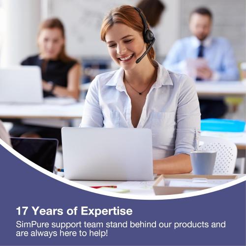 SimPure Whole House Water Filter System, 2 Stages Clear Home Water Pre-Filtration with Carbon and Sediment Filters, Reduce Odor, Chlorine, Taste, Iron, Lead, 1 NPT Brass Port, BPA Free(DB10C-2)