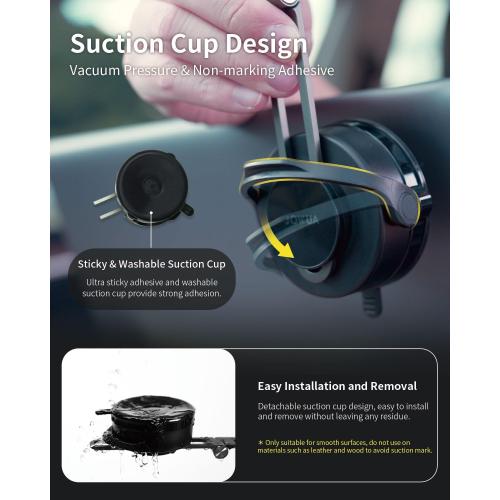 Jowua 6D Tesla Compatible Invisible Foldaway Car Mount (Qi2 Universal Roller Mount) Compatible for Tesla Tesla Model 3/ Y, Model S/X Plaid